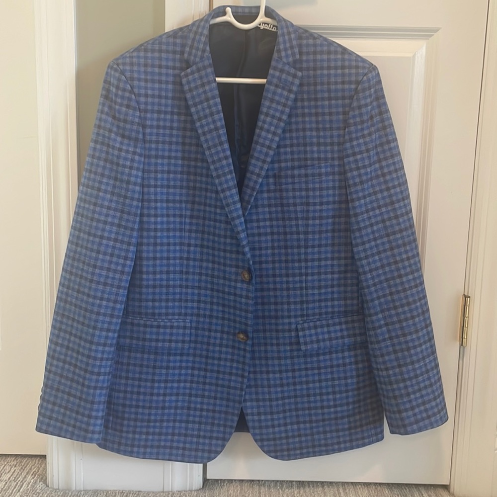 Ralph Lauren Plaid Sports Coat Size 20R (Used 2x for a couple of hours)